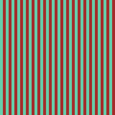 [ Thumbnail: Aquamarine and Brown Colored Pattern of Stripes Metal Print ]