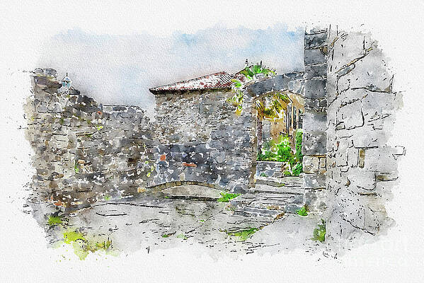 Croatia Mixed Media Pixels