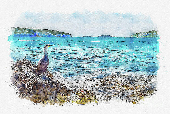 Croatia Mixed Media Pixels