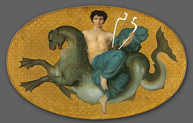 Arion on a Sea Horse Print by William-Adolphe Bouguereau
