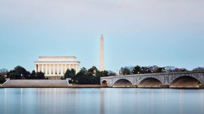 Arlington Bridge and Lincoln Memorial by Eduard Moldoveanu Arlington Bridge and Lincoln Memorial by Eduard Moldoveanu