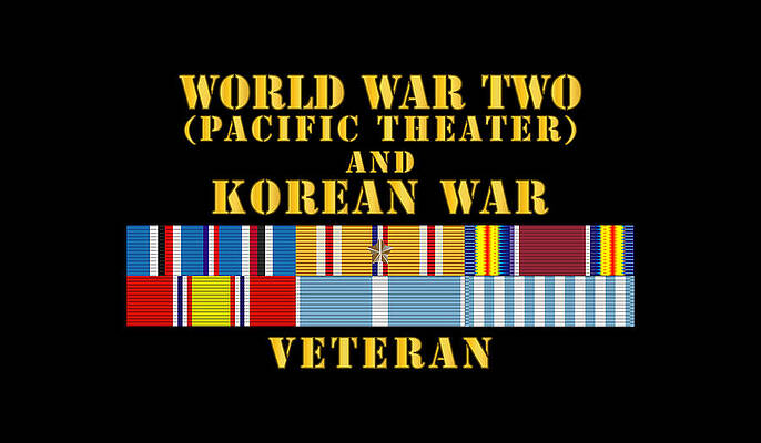  Digital Art - Army - WWII - Pacific Theater - Korean War Veteran by Tom Adkins
