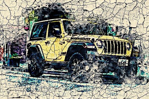 Jeep Wrangler Digital Art - Fine Art America