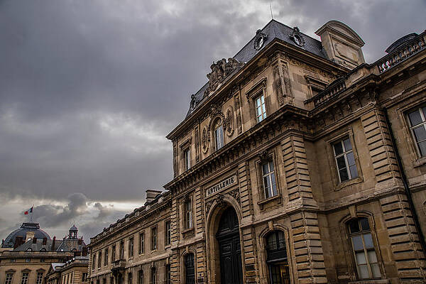 Wall Art - Photograph - Artillerie in Paris, France on a Gloomy Morning by John Twynam