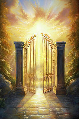 Wall Art - Painting - Ascending to the Gates of Heaven, 12 by AM FineArtPrints