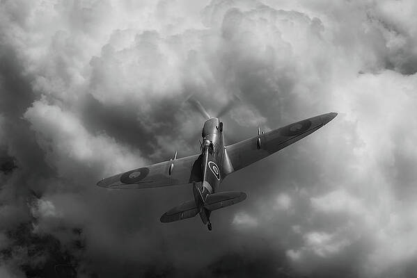 ATA Spitfire ferry flight BW version by Gary Eason ATA Spitfire ferry flight BW version by Gary Eason