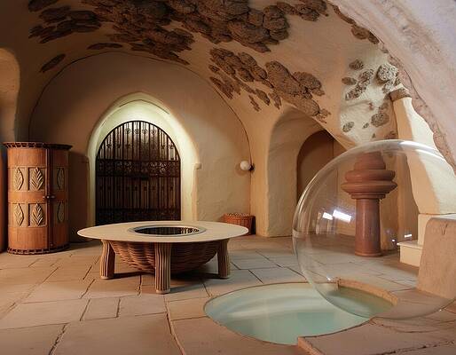 Whimsical Digital Art - Attic Playroom by Eris And AI