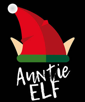 Wall Art - Digital Art - Auntie Elf Christmas Costume by Flippin Sweet Gear