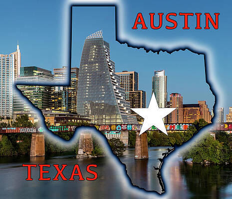 Wall Art - Photograph - Austin Texas Graphic by Kelley King