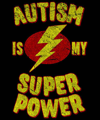Wall Art - Digital Art - Autism Is My Superpower Retro by Flippin Sweet Gear