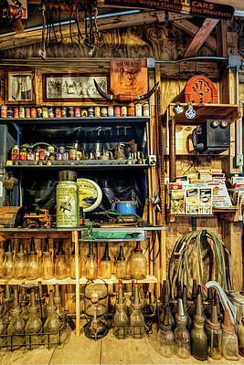 Wall Art - Photograph - Automobile Garage Workshop by Debra and Dave Vanderlaan