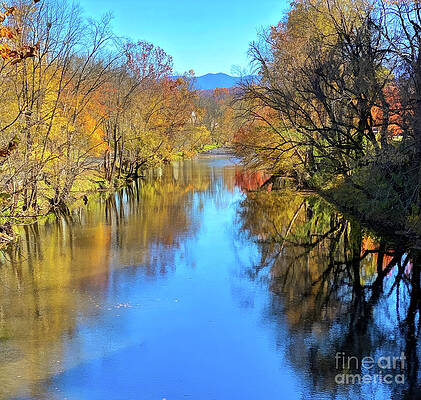 Autumn Along the Little Pigeon River by Kerri Farley Autumn Along the Little Pigeon River by Kerri Farley