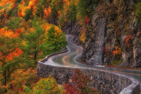 Autumn At Hawks Nest Road by Susan Candelario Autumn At Hawks Nest Road by Susan Candelario