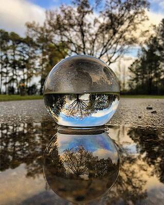 Wall Art - Photograph - Autumn Blue Sky Reflections by Greg Lane