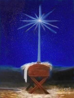 Baby Jesus In The Manger by Sandi OReilly Baby Jesus In The Manger by Sandi OReilly