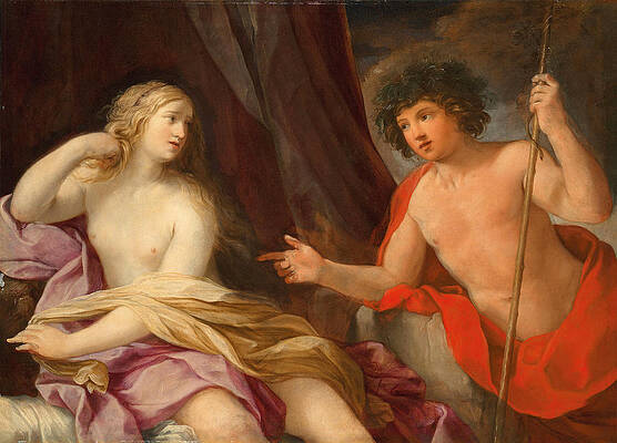 Bacchus and Ariadne Print by Giovanni Andrea Sirani