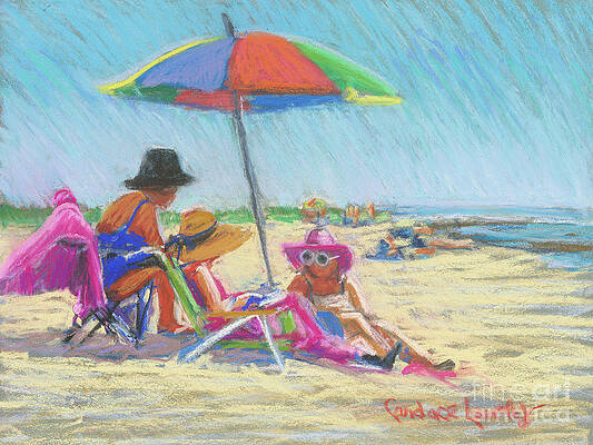 Bachelorette Beach Umbrella by Candace Lovely Bachelorette Beach Umbrella by Candace Lovely