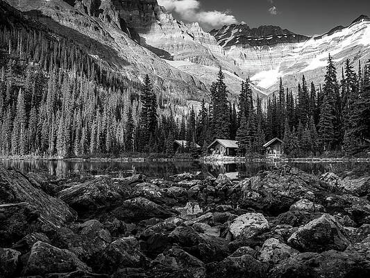 Backcountry Lakeside Cabins in Lake O'Hara by Pak Hong Backcountry Lakeside Cabins in Lake O'Hara by Pak Hong