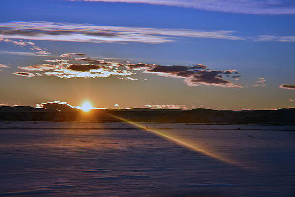 Badlands Winter Sunset by Laura Putman Badlands Winter Sunset by Laura Putman