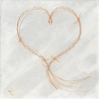 Barbed Heart-Gold Pink by Tamara Nelson Barbed Heart-Gold Pink by Tamara Nelson