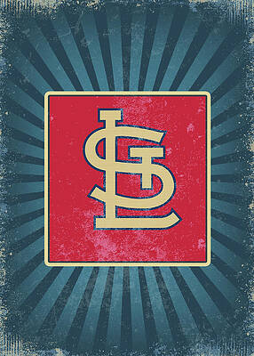 Baseball Wall St. Louis Cardinals Drawing by Leith Huber - Fine