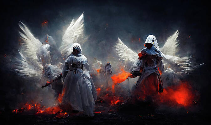 Battle Angels fighting in Heaven and Hell 03 by Matthias Hauser Battle Angels fighting in Heaven and Hell 03 by Matthias Hauser
