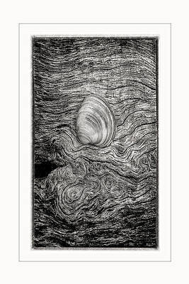 Wall Art featuring the photograph Beauty Left Behind-2-BW by Maryanne Keeling