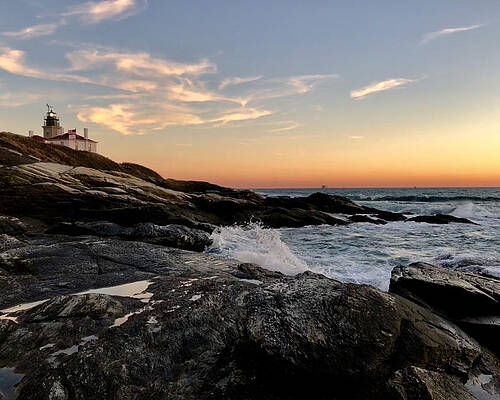 Beavertail Light Sunset #1 by Mark Truman Beavertail Light Sunset #1 by Mark Truman