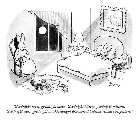  Drawing - Bedtime Rituals by Benjamin Schwartz