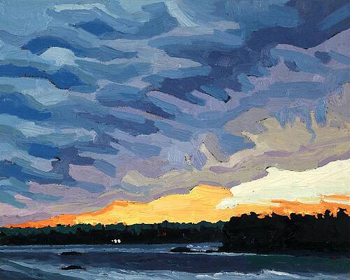 Wall Art - Painting - Behind the November Cold Front by Phil Chadwick