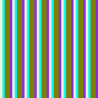[ Thumbnail: Beige, Aqua, Green, and Purple Colored Striped/Lined Pattern Tote Bag ]