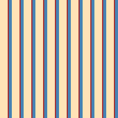 [ Thumbnail: Beige, Brown, and Blue Colored Lined/Striped Pattern Acrylic Print ]
