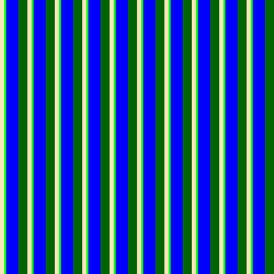 [ Thumbnail: Beige, Lime, Blue, and Dark Green Colored Stripes/Lines Pattern Acrylic Print ]