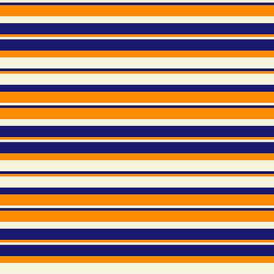 [ Thumbnail: Beige, Midnight Blue, and Dark Orange Colored Lines/Stripes Pattern Tapestry ]