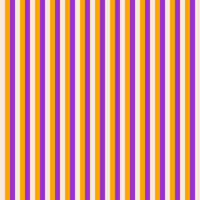 [ Thumbnail: Beige, Orange, and Dark Orchid Colored Stripes Pattern Throw Pillow ]