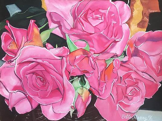 Belle Rose Paintings Fine Art America