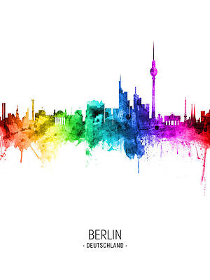 Berlin Germany Skyline #67 by Michael Tompsett Berlin Germany Skyline #67 by Michael Tompsett