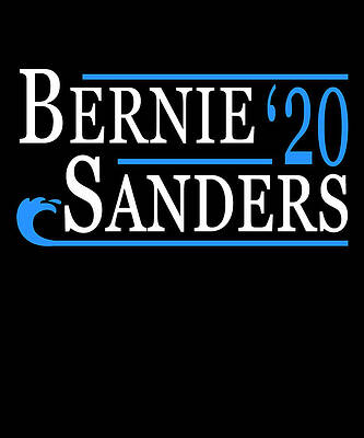 Wall Art - Digital Art - Bernie Sanders Blue Wave 2020 by Flippin Sweet Gear