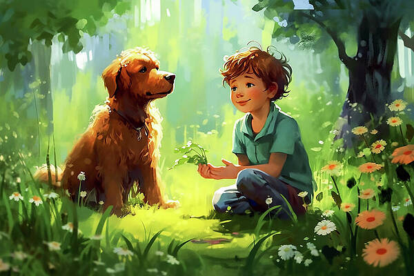Wall Art - Digital Art - Best friends by Chris Palmer
