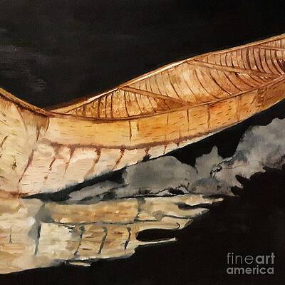 Birch Bark Canoe Reflections by Ayasha Loya Birch Bark Canoe Reflections by Ayasha Loya