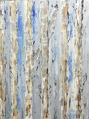 Birch Trees, Blue Skies by Theresa Honeycheck Birch Trees, Blue Skies by Theresa Honeycheck