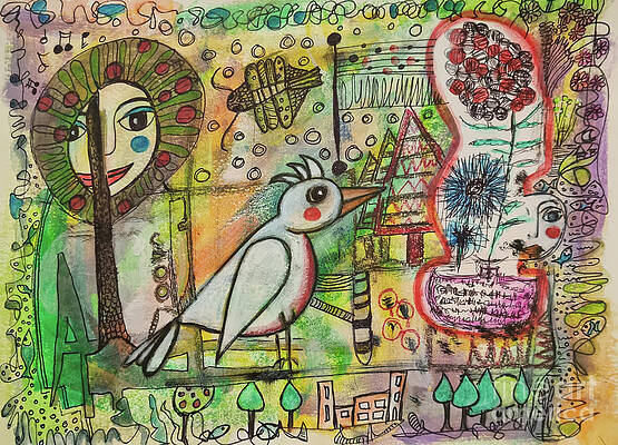BIRD and APPLETREE by Mimulux Patricia No BIRD and APPLETREE by Mimulux Patricia No