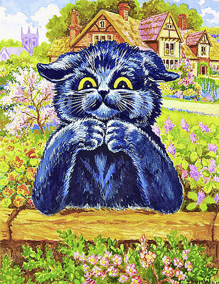 Cartoon Cat Paintings Fine Art America