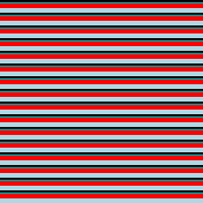 [ Thumbnail: Black, Dark Cyan, Red, and Light Blue Colored Lines Pattern Acrylic Print ]