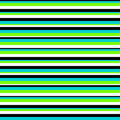 [ Thumbnail: Black, Dark Turquoise, Green, and White Colored Lines Pattern Acrylic Print ]
