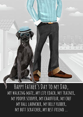 Black Lab from the Dog Father's Day Funny Dog Breed Specific by Doreen Erhardt Black Lab from the Dog Father's Day Funny Dog Breed Specific by Doreen Erhardt