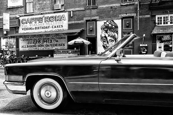 Wall Art - Photograph - Black Manhattan Series - Classic Car by Philippe HUGONNARD