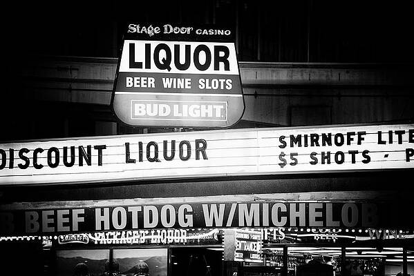 Wall Art - Photograph - Black Nevada Series - Discount Liquor by Philippe HUGONNARD