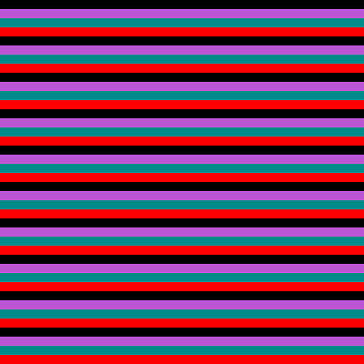 [ Thumbnail: Black, Orchid, Dark Cyan, and Red Colored Lines Pattern Duvet Cover ]