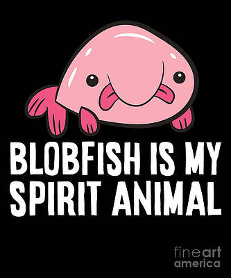 Anatomy Of A Blobfish | Funny Ugly Fish Meme Art Print